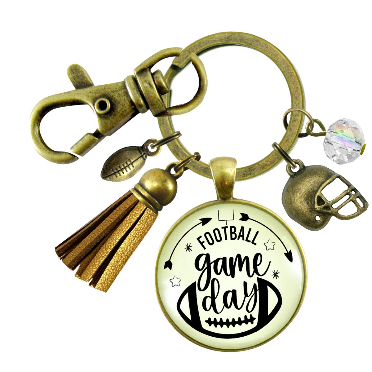 21-Piece Football DIY Keychain Set – Customizable Charms, Helmet Keychain & Funny Bag Pendants For Football Fans - View #8