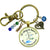 Blue Christmas Tree Keychain Handmade It's Okay Encouragement Gift Sympathy Emotional Support Jewelry