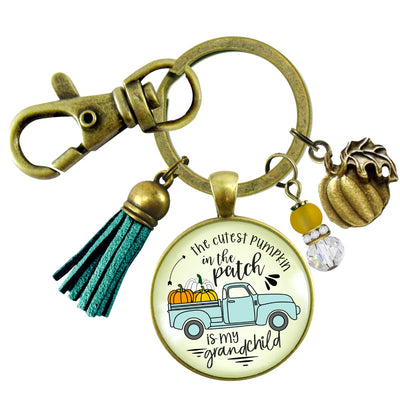 Mom Pumpkin In The Patch Keychain Cutest Is My Child Autumn Truck Halloween Handmade Jewelry Pendant  Keychain - Women - Gutsy Goodness Handmade Jewelry