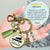 Family Christmas Keychain Fun Old Fashioned Holiday Tree Charm Handmade Car Tree Farm Pendant Green Tassel Key Chain