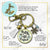 Family Christmas Keychain Fun Old Fashioned Holiday Tree Charm Handmade Car Tree Farm Pendant Green Tassel Key Chain