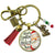 Dear Santa Keychain Funny I Tried Holiday Christmas Pendant Handmade Jewelry Letter Holly Charms