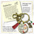 Dear Santa Keychain Funny I Tried Holiday Christmas Pendant Handmade Jewelry Letter Holly Charms
