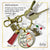 Dear Santa Keychain Funny I Tried Holiday Christmas Pendant Handmade Jewelry Letter Holly Charms