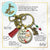 Dear Santa Keychain Funny I Tried Holiday Christmas Pendant Handmade Jewelry Letter Holly Charms