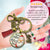 Dear Santa Keychain Funny I Tried Holiday Christmas Pendant Handmade Jewelry Letter Holly Charms