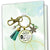 Christmas Village Let There Be Peace On Earth Keychain Handmade Winter Holidays Snowflake Charm Tassel Key Chain