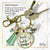Mele Kalikimaka Christmas Hawaiian Keychain Holiday Merry Christmas Pink Green Festive Jewelry Tassel Key Ring Gift