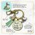 Mele Kalikimaka Christmas Hawaiian Keychain Holiday Merry Christmas Pink Green Festive Jewelry Tassel Key Ring Gift