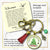 Christmas Train Holiday Tree Keychain Rocking Around Festive  Handmade Seasonal Gift Jewelry Red Tassel