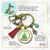 Christmas Train Holiday Tree Keychain Rocking Around Festive  Handmade Seasonal Gift Jewelry Red Tassel