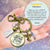 Happy Birthday Gift Keychain For Women Merry Christmas Faith Jewelry Charms Handmade Holiday Pendant Key Chain   - Gutsy Goodness Handmade Jewelry