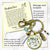 Christmas Snowman Keychain As Merry As I Get Funny Holiday Seasonal Jewelry Charm Beads Glass Pendant Tassel Key Chain