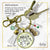 Christmas Snowman Keychain As Merry As I Get Funny Holiday Seasonal Jewelry Charm Beads Glass Pendant Tassel Key Chain