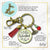 Feliz Navidad Keychain Merry Christmas Gift Jewelry For Her Candle Charm Red Green Beads Holiday Pendant