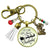 Christmas Reindeer Keychain Just a Girl Who Loves Christmas Pendant Stocking Charm Handmade Tassel Key Chain Pendant