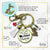 Christmas Reindeer Keychain Just a Girl Who Loves Christmas Pendant Stocking Charm Handmade Tassel Key Chain Pendant