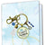 Happy Hanukkah Keychain Handmade Festive Holiday Jewelry Gift For Women Blue Bead Star of David Charm