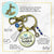 Happy Hanukkah Keychain Handmade Festive Holiday Jewelry Gift For Women Blue Bead Star of David Charm