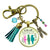 Nutcracker Ballet Gift Keychain Holiday Tradition Handmade Pendant Jewelry Pink Tassel Ballet Slipper Charm