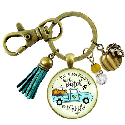 Grandma Pumpkin In The Patch Keychain Cutest Are My Grandchild Autumn Truck Halloween Handmade Jewelry Pendant  Keychain - Women - Gutsy Goodness Handmade Jewelry