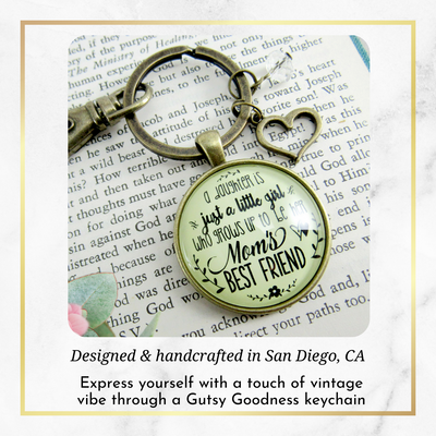 Mother Daughter Keychain Friendship Saying Womens Handmade Keepsake Jewelry - Gutsy Goodness Handmade Jewelry;Mother Daughter Keychain Friendship Saying Womens Handmade Keepsake Jewelry - Gutsy Goodness Handmade Jewelry Gifts