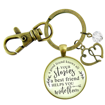 Friendship Keychain She Knows Your Stories Inspiring Jewelry - Gutsy Goodness Handmade Jewelry;Friendship Keychain She Knows Your Stories Inspiring Jewelry - Gutsy Goodness Handmade Jewelry Gifts