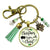 Merry Christmas Keychain Christmas Begins With Christ Faith Jewelry Handmade Candle Charm Gift