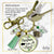 Merry Christmas Keychain Christmas Begins With Christ Faith Jewelry Handmade Candle Charm Gift