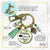 Merry Christmas Keychain Christmas Begins With Christ Faith Jewelry Handmade Candle Charm Gift