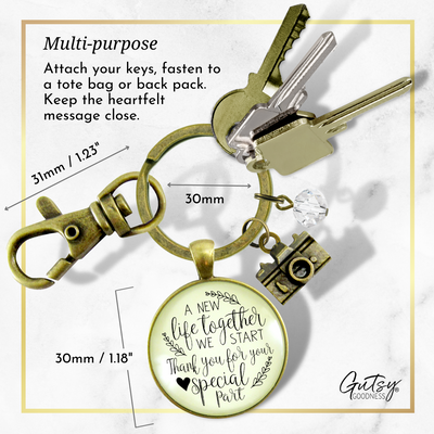 Wedding Photographer Gift Keychain A New Life We Start Rustic Camera Thank You Card - Gutsy Goodness;Wedding Photographer Gift Keychain A New Life We Start Rustic Camera Thank You Card - Gutsy Goodness Handmade Jewelry Gifts