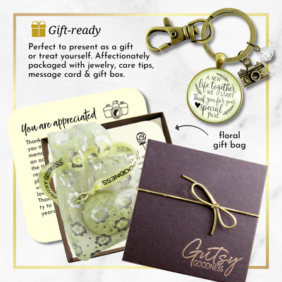 Wedding Photographer Gift Keychain A New Life We Start Rustic Camera Thank You Card - Gutsy Goodness;Wedding Photographer Gift Keychain A New Life We Start Rustic Camera Thank You Card - Gutsy Goodness Handmade Jewelry Gifts