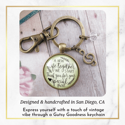 Wedding Singer Gift Keychain A New Life We Start Rustic For Musician Soloist G Clef Thank You - Gutsy Goodness Handmade Jewelry;Wedding Singer Gift Keychain A New Life We Start Rustic For Musician Soloist G Clef Thank You - Gutsy Goodness Handmade Jewelry Gifts