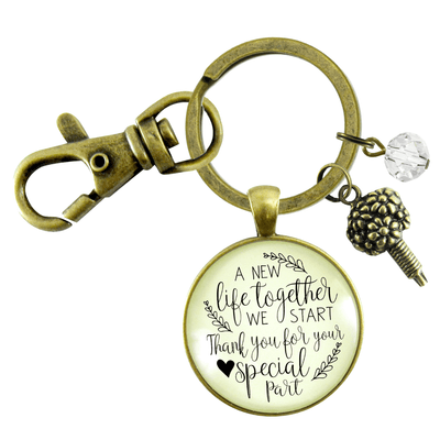 Wedding Flower Designer Gift Keychain A New Life We Start Rustic Florist Bridal Bouquet Thank You - Gutsy Goodness Handmade Jewelry;Wedding Flower Designer Gift Keychain A New Life We Start Rustic Florist Bridal Bouquet Thank You - Gutsy Goodness Handmade Jewelry Gifts