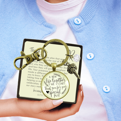 Wedding Flower Designer Gift Keychain A New Life We Start Rustic Florist Bridal Bouquet Thank You - Gutsy Goodness Handmade Jewelry;Wedding Flower Designer Gift Keychain A New Life We Start Rustic Florist Bridal Bouquet Thank You - Gutsy Goodness Handmade Jewelry Gifts