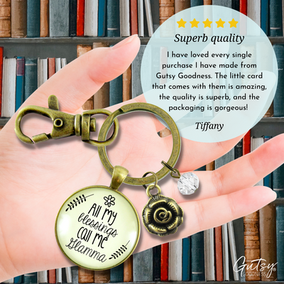 Glamma Keychain All My Blessings Call Me Glamma Young At Heart Grandma Jewelry Gift - Gutsy Goodness Handmade Jewelry;Glamma Keychain All My Blessings Call Me Glamma Young At Heart Grandma Jewelry Gift - Gutsy Goodness Handmade Jewelry Gifts