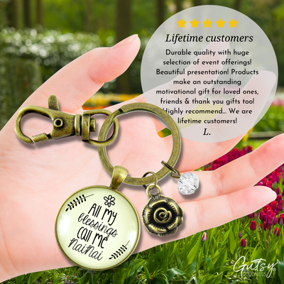 NaiNai Keychain All My Blessings Call Me NaiNai Chinese Grandma Jewelry Gift - Gutsy Goodness Handmade Jewelry;Nainai Keychain All My Blessings Call Me Nainai Chinese Grandma Jewelry Gift - Gutsy Goodness Handmade Jewelry Gifts