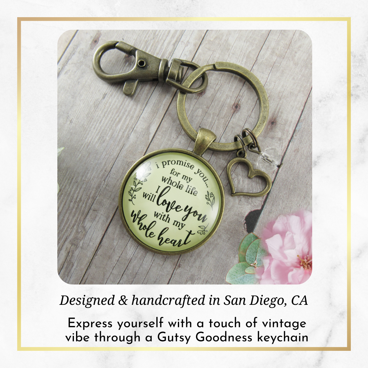 Love My Wife Keychain I Promise You For My Whole Life Gift From Husband Wedding Day Jewelry - Gutsy Goodness Handmade Jewelry;Love My Wife Keychain I Promise You For My Whole Life Gift From Husband Wedding Day Jewelry - Gutsy Goodness Handmade Jewelry Gifts