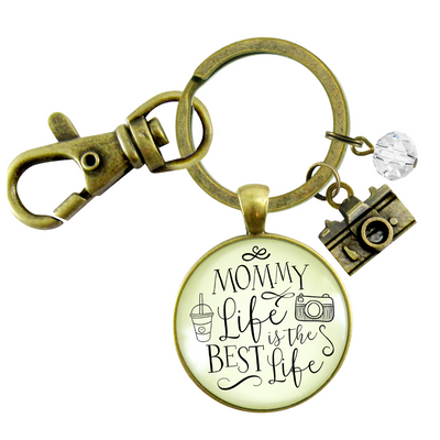 Mom Jewelry Mommy Life Is The Best Life Keychain Rustic Meaningful Camera Charm - Gutsy Goodness Handmade Jewelry;Mom Jewelry Mommy Life Is The Best Life Keychain Rustic Meaningful Camera Charm - Gutsy Goodness Handmade Jewelry Gifts
