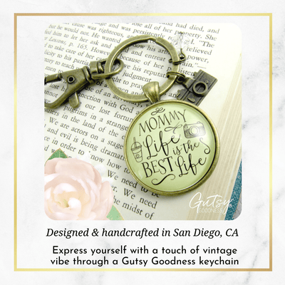 Mom Jewelry Mommy Life Is The Best Life Keychain Rustic Meaningful Camera Charm - Gutsy Goodness Handmade Jewelry;Mom Jewelry Mommy Life Is The Best Life Keychain Rustic Meaningful Camera Charm - Gutsy Goodness Handmade Jewelry Gifts