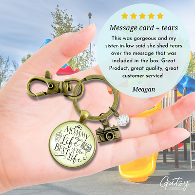 Mom Jewelry Mommy Life Is The Best Life Keychain Rustic Meaningful Camera Charm - Gutsy Goodness Handmade Jewelry;Mom Jewelry Mommy Life Is The Best Life Keychain Rustic Meaningful Camera Charm - Gutsy Goodness Handmade Jewelry Gifts