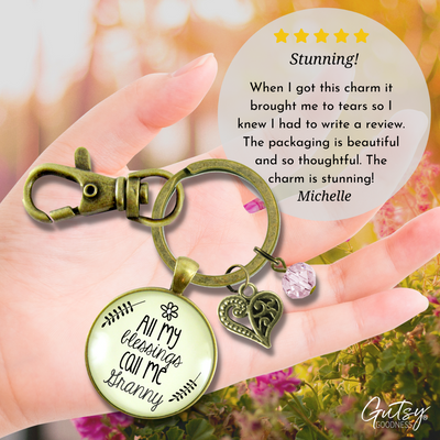 Granny Keychain All My Blessings Sentimental Grandma Womens Family Gift Jewelry - Gutsy Goodness Handmade Jewelry;Granny Keychain All My Blessings Sentimental Grandma Womens Family Gift Jewelry - Gutsy Goodness Handmade Jewelry Gifts