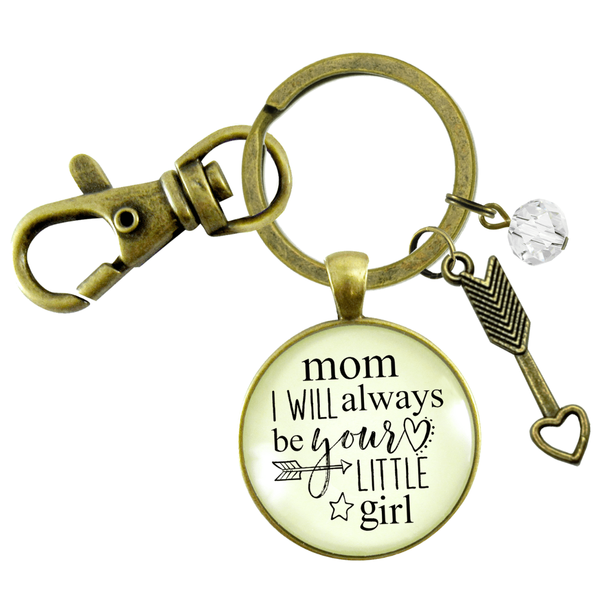 To My Mom Keychain Always Be Daughter Meaningful Heartfelt Mother Jewelry Gift - Gutsy Goodness Handmade Jewelry;To My Mom Keychain Always Be Daughter Meaningful Heartfelt Mother Jewelry Gift - Gutsy Goodness Handmade Jewelry Gifts
