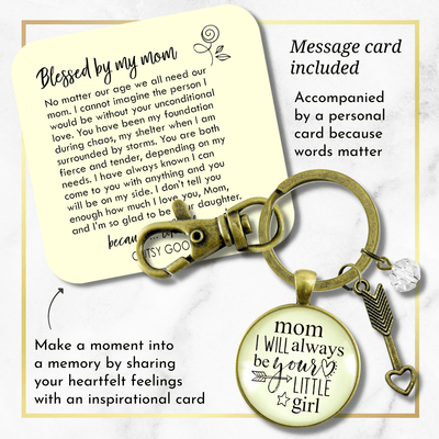To My Mom Keychain Always Be Daughter Meaningful Heartfelt Mother Jewelry Gift - Gutsy Goodness Handmade Jewelry;To My Mom Keychain Always Be Daughter Meaningful Heartfelt Mother Jewelry Gift - Gutsy Goodness Handmade Jewelry Gifts