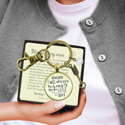 To My Mom Keychain Always Be Daughter Meaningful Heartfelt Mother Jewelry Gift - Gutsy Goodness Handmade Jewelry;To My Mom Keychain Always Be Daughter Meaningful Heartfelt Mother Jewelry Gift - Gutsy Goodness Handmade Jewelry Gifts
