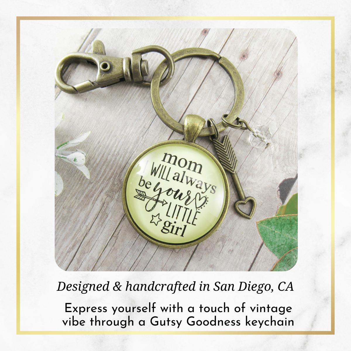 To My Mom Keychain Always Be Daughter Meaningful Heartfelt Mother Jewelry Gift - Gutsy Goodness Handmade Jewelry;To My Mom Keychain Always Be Daughter Meaningful Heartfelt Mother Jewelry Gift - Gutsy Goodness Handmade Jewelry Gifts