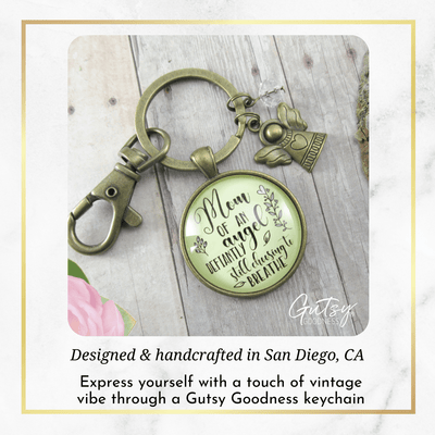 Child's Remembrance Memorial Keychain Mom of An Angel Sympathy Gift - Gutsy Goodness Handmade Jewelry;Child's Remembrance Memorial Keychain Mom Of An Angel Sympathy Gift - Gutsy Goodness Handmade Jewelry Gifts