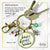 Christmas Keychain Jesus is Reason for the Season Holiday Inspired Gift Jewelry