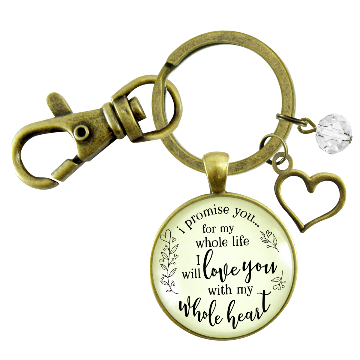 Mother-In-Law Keychain I Promise To Love Him Gift Bride Wedding Jewelry - Gutsy Goodness