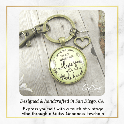 Mother-In-Law Keychain I Promise To Love Him Gift Bride Wedding Jewelry - Gutsy Goodness